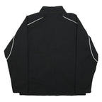 NIKE Mens Black Jacket L Polyester Plain Zip Athletic Sports Casual