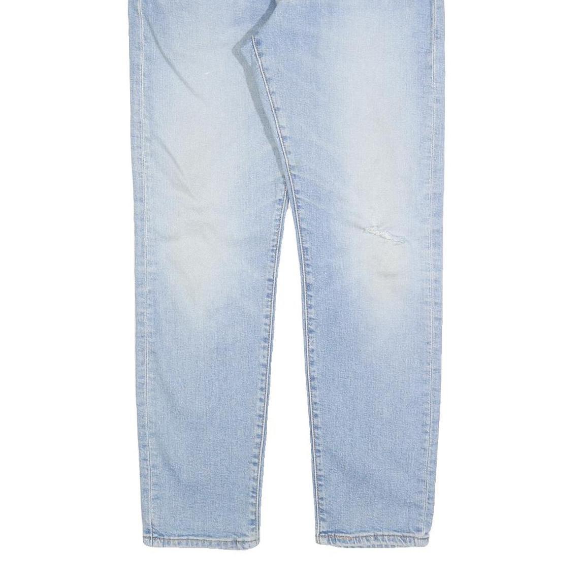 LEVI'S 512 BIG E Mens Slim Light Blue Denim Jeans W32 L30 Cotton Blend Zip