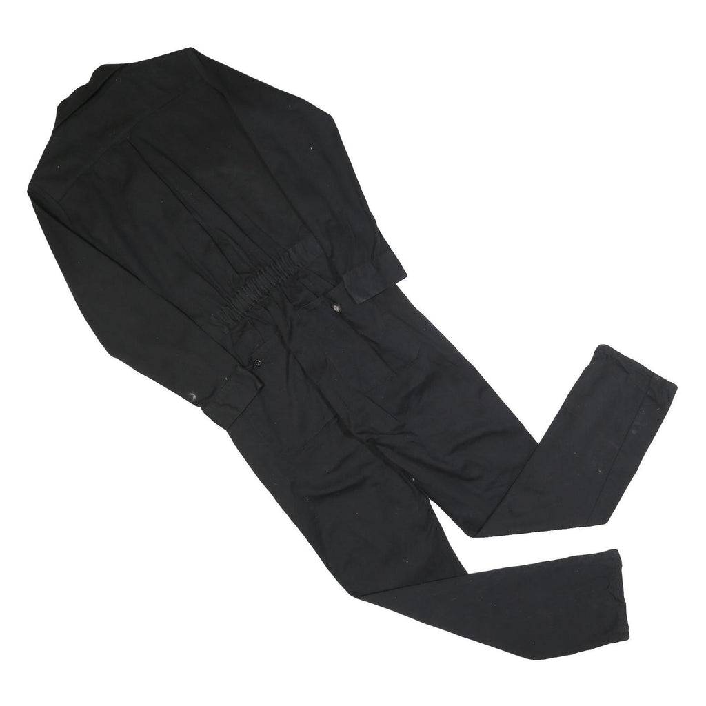 DICKIES Womens Black Cotton Blend Dungarees Slim Fit XS W36 L30 Workwear