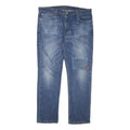 LEVI'S 511 Mens Jeans Blue Slim Straight Denim Medium W40 L32 Distressed Patches