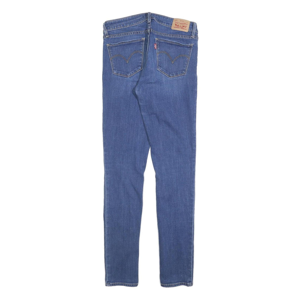 LEVI'S 711 Womens Jeans Blue Slim Skinny Denim Medium W28 L32 Stylish Zip Fly