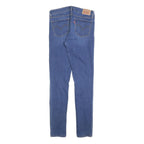 LEVI'S 711 Womens Jeans Blue Slim Skinny Denim Medium W28 L32 Stylish Zip Fly