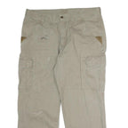 CARHARTT Mens Regular Fit Beige Cotton Cargo Trousers W36 L29 Workwear Utility