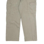 CARHARTT Mens Regular Fit Beige Cotton Cargo Trousers W36 L29 Workwear Utility