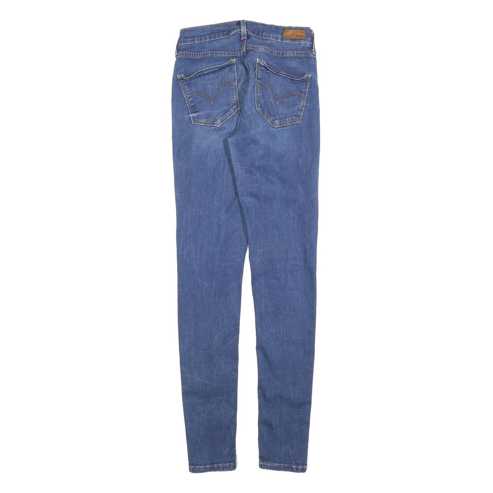 LEVI'S Womens Jeans Blue Slim Skinny Denim Light W28 L32 Stylish Casual