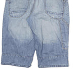 ANGELO LITRICO Mens Shorts Blue Denim M W34 Casual Cotton Button