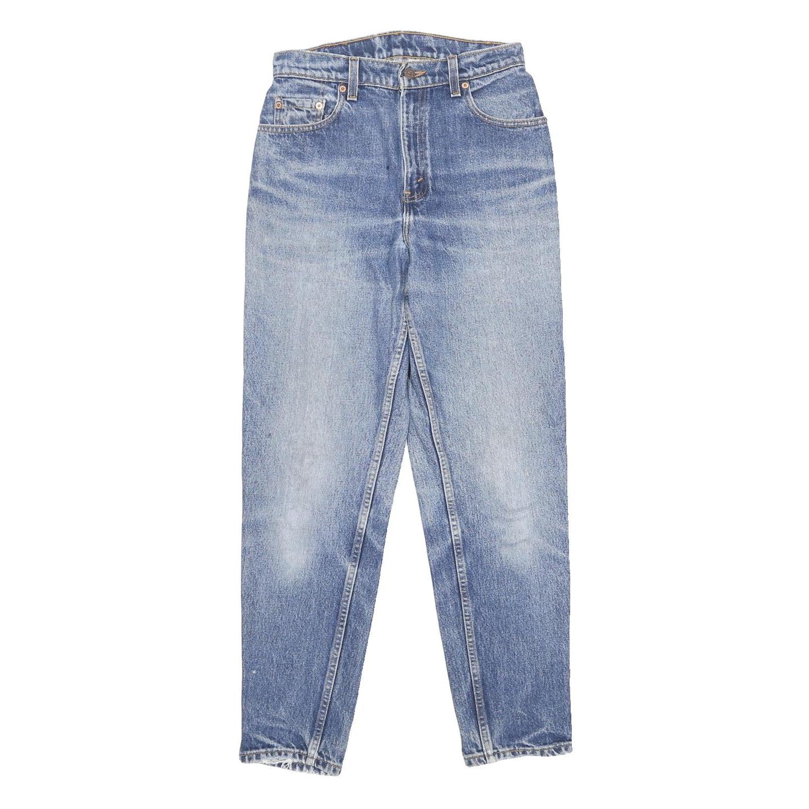 LEVI'S 551 Womens Jeans Blue Regular Straight Denim Medium W28 L30 Classic Fit