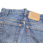 LEVI'S 551 Womens Jeans Blue Regular Straight Denim Medium W28 L30 Classic Fit