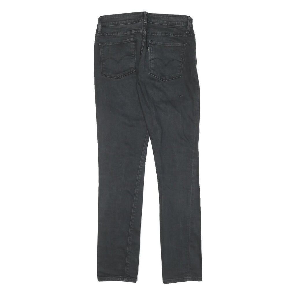 LEVI'S Womens Jeans Black Slim Skinny Denim Medium W28 L30 Stylish Comfort