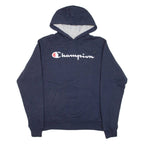 CHAMPION Mens Blue Hoodie S