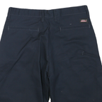 DICKIES Mens Shorts Blue Casual Regular M W32 Workwear Comfort Polyester Blend