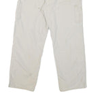 CARHARTT Mens Regular Fit White Cotton Blend Zip Closure Jeans W36 L28 Workwear