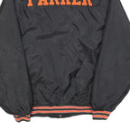 HOLLOWAY Mens Black & Orange Lindsay Jacket S Polyester Blend Button Varsity