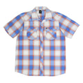 THE NORTH FACE Mens Blue & Orange Plaid Shirt M Outdoor Casual Summer Style