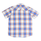 THE NORTH FACE Mens Blue & Orange Plaid Shirt M Outdoor Casual Summer Style