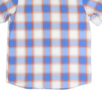 THE NORTH FACE Mens Blue & Orange Plaid Shirt M Outdoor Casual Summer Style