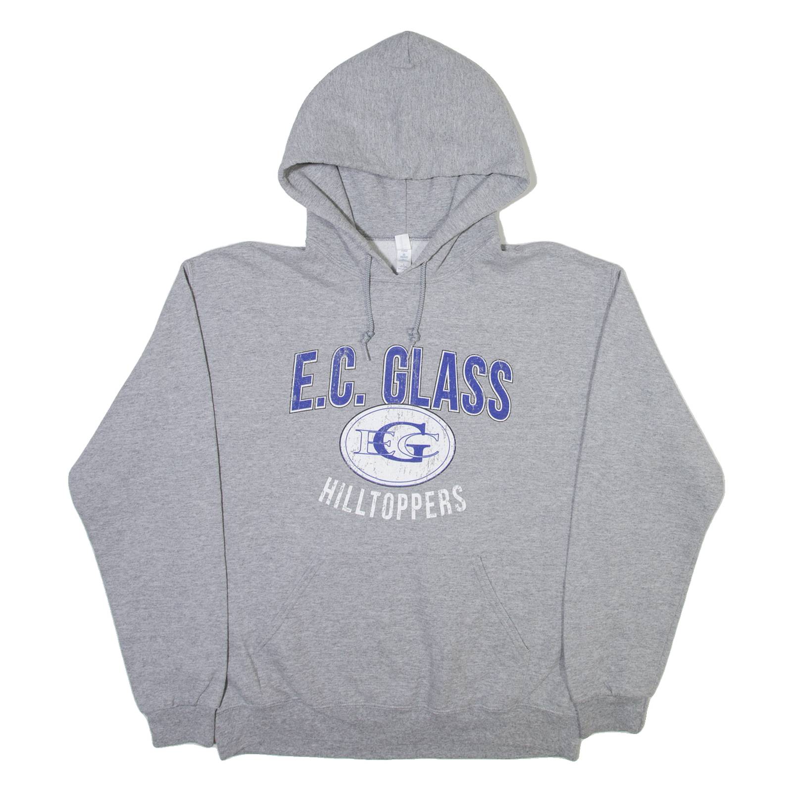 JERZEES E.C. Glass Hilltoppers Mens Grey Hoodie USA L