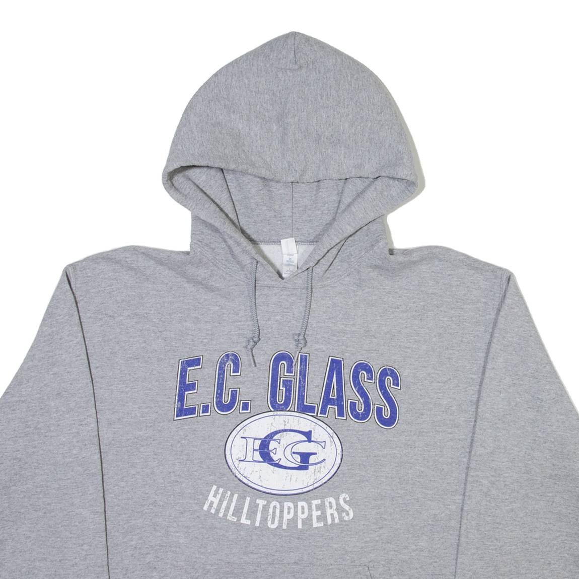 JERZEES E.C. Glass Hilltoppers Mens Grey Hoodie USA L