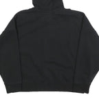 KARL KANI Womens Black Cotton Blend Pullover Hoodie S Streetwear Casual