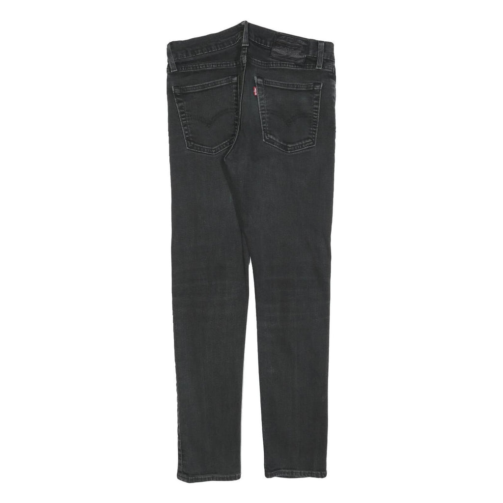 LEVI'S 510 BIG E Mens Jeans Black Slim Skinny Denim W29 L27 Classic Zip