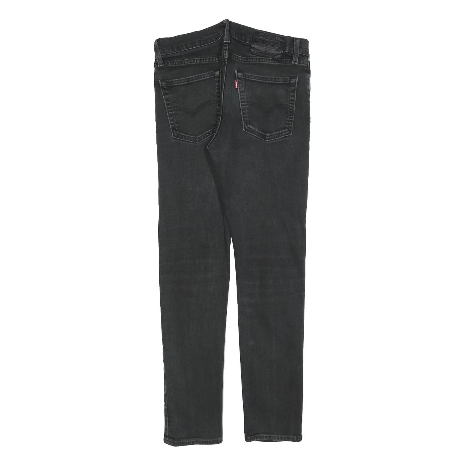 LEVI'S 510 BIG E Mens Jeans Black Slim Skinny Denim W29 L27 Classic Zip