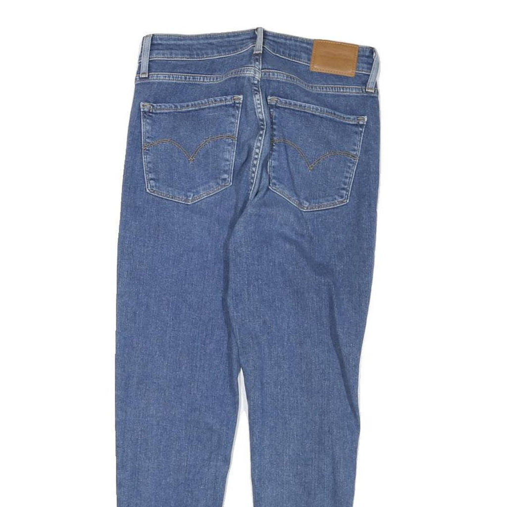 LEVI'S 721 Womens Slim Blue Denim Medium W24 L24 Slim Fit Zip Jeans