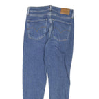 LEVI'S 721 Womens Slim Blue Denim Medium W24 L24 Slim Fit Zip Jeans