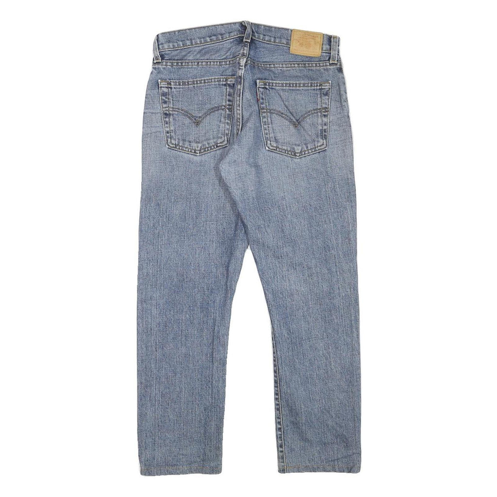 LEVI'S Mens Jeans Blue Regular Straight Denim Light W30 L25 Classic Cotton Zip