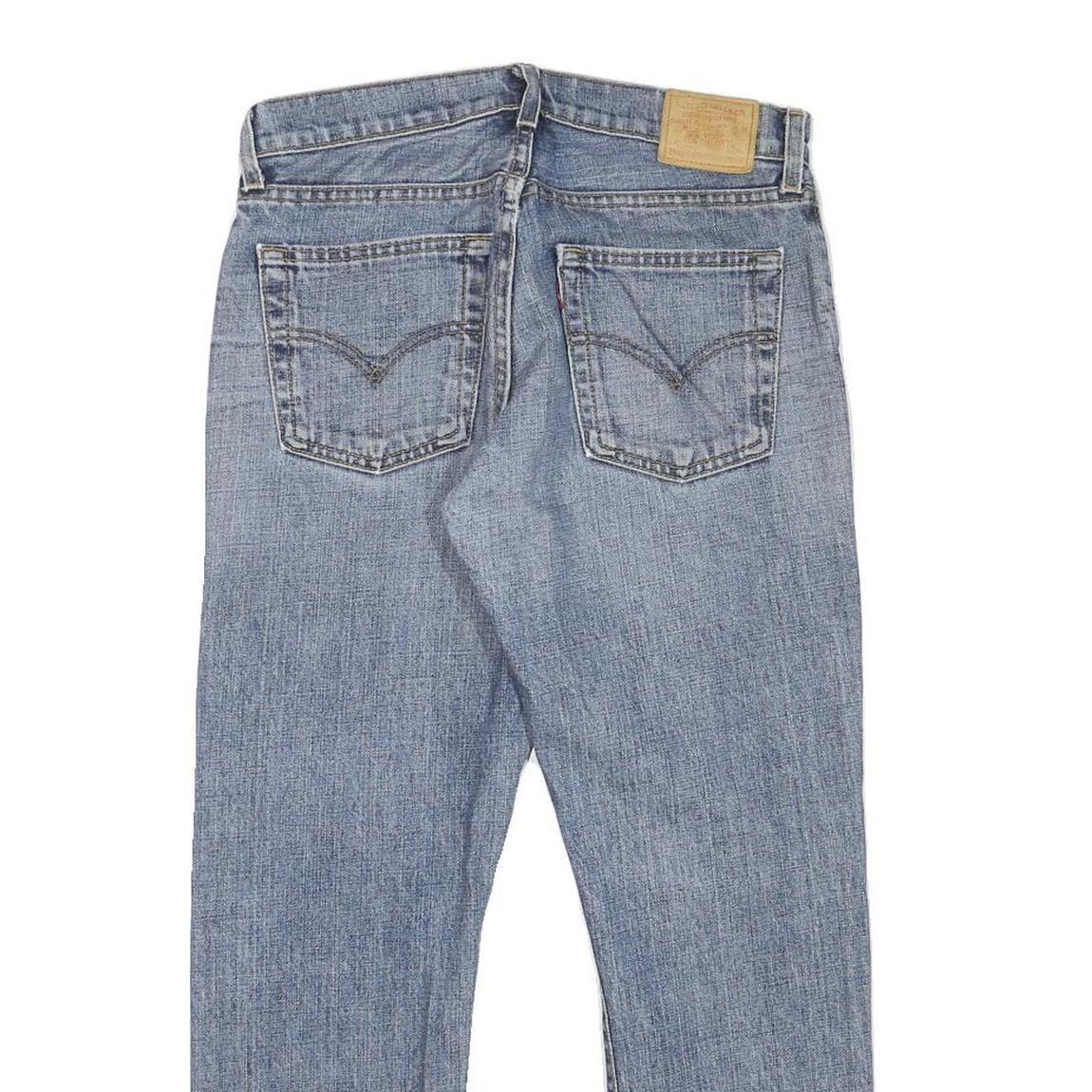 LEVI'S Mens Jeans Blue Regular Straight Denim Light W30 L25 Classic Cotton Zip