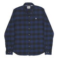 TIMBERLAND Mens Blue & Black Check Shirt L Button Down Casual Cotton