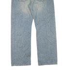 CARHARTT Mens Jeans Light Blue Regular Straight Denim Stone Wash W40 L32