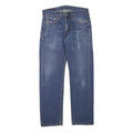 LEVI'S 505 Mens Jeans Blue Regular Straight Denim Medium W30 L27 Classic Fit Zip