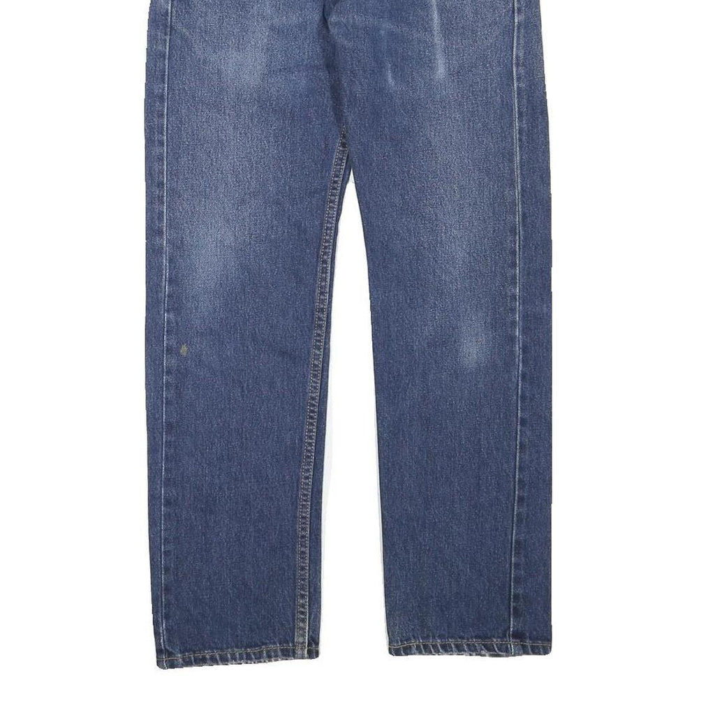 LEVI'S 505 Mens Jeans Blue Regular Straight Denim Medium W30 L27 Classic Fit Zip