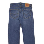 LEVI'S 505 Mens Jeans Blue Regular Straight Denim Medium W30 L27 Classic Fit Zip