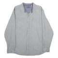 WOOLRICH Mens Grey Cotton Shirt XL Classic Button Pocket Workwear Casual