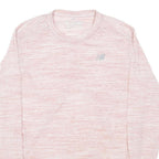 NEW BALANCE Mens Pink Athletic Long Sleeve Crew Neck T-Shirt L Cotton Blend