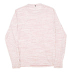 NEW BALANCE Mens Pink Athletic Long Sleeve Crew Neck T-Shirt L Cotton Blend