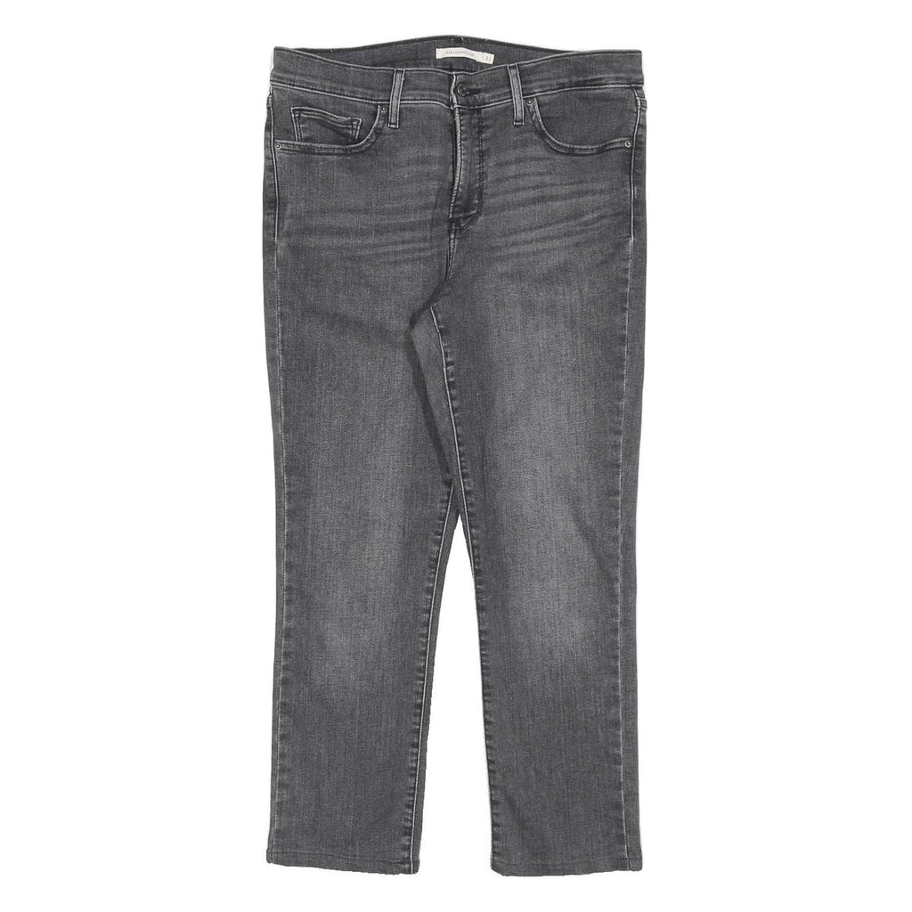 LEVI'S 312 Womens Slim Grey Denim Slim Jeans W31 L25 Stylish Cotton Blend Zip