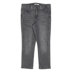 LEVI'S 312 Womens Slim Grey Denim Slim Jeans W31 L25 Stylish Cotton Blend Zip