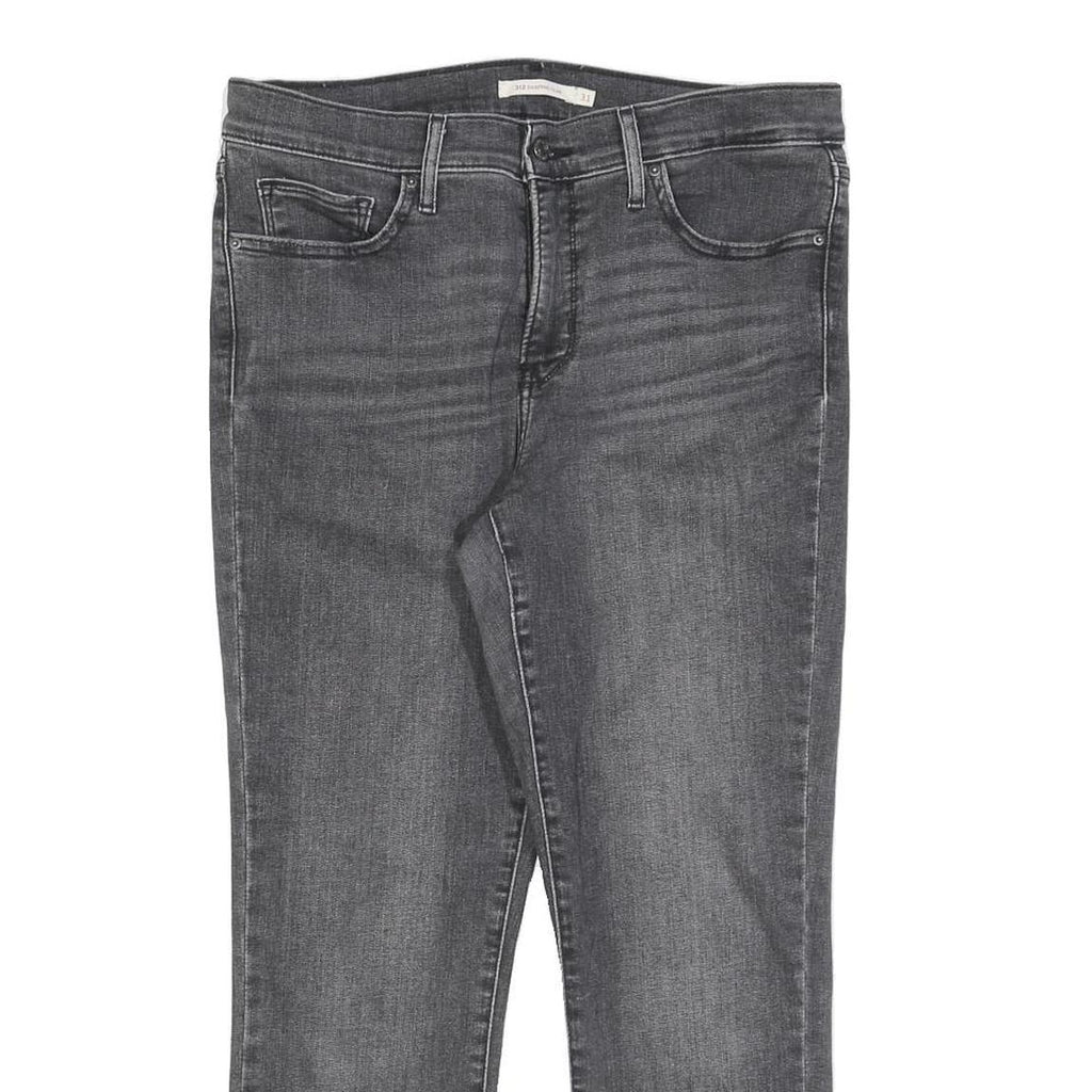 LEVI'S 312 Womens Slim Grey Denim Slim Jeans W31 L25 Stylish Cotton Blend Zip