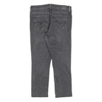 LEVI'S 312 Womens Slim Grey Denim Slim Jeans W31 L25 Stylish Cotton Blend Zip