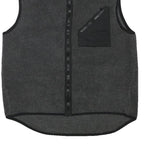 TOMMY HILFIGER Mens Grey & Black Sleeveless Jacket XL Polyester Blend Zip Pocket