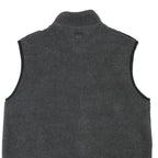 TOMMY HILFIGER Mens Grey & Black Sleeveless Jacket XL Polyester Blend Zip Pocket