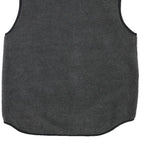 TOMMY HILFIGER Mens Grey & Black Sleeveless Jacket XL Polyester Blend Zip Pocket