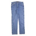 WRANGLER Mens Regular Blue Denim Classic Jeans Zip W35 L36 Relaxed Fit