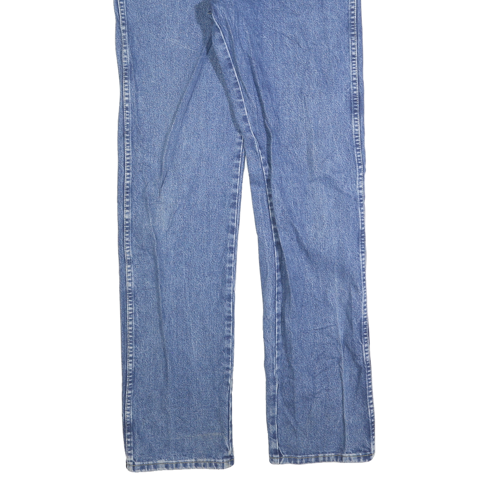 WRANGLER Mens Regular Blue Denim Classic Jeans Zip W35 L36 Relaxed Fit