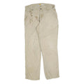 CARHARTT Mens Cotton Blend Beige Relaxed Fit Straight Trousers W34 L32 Casual
