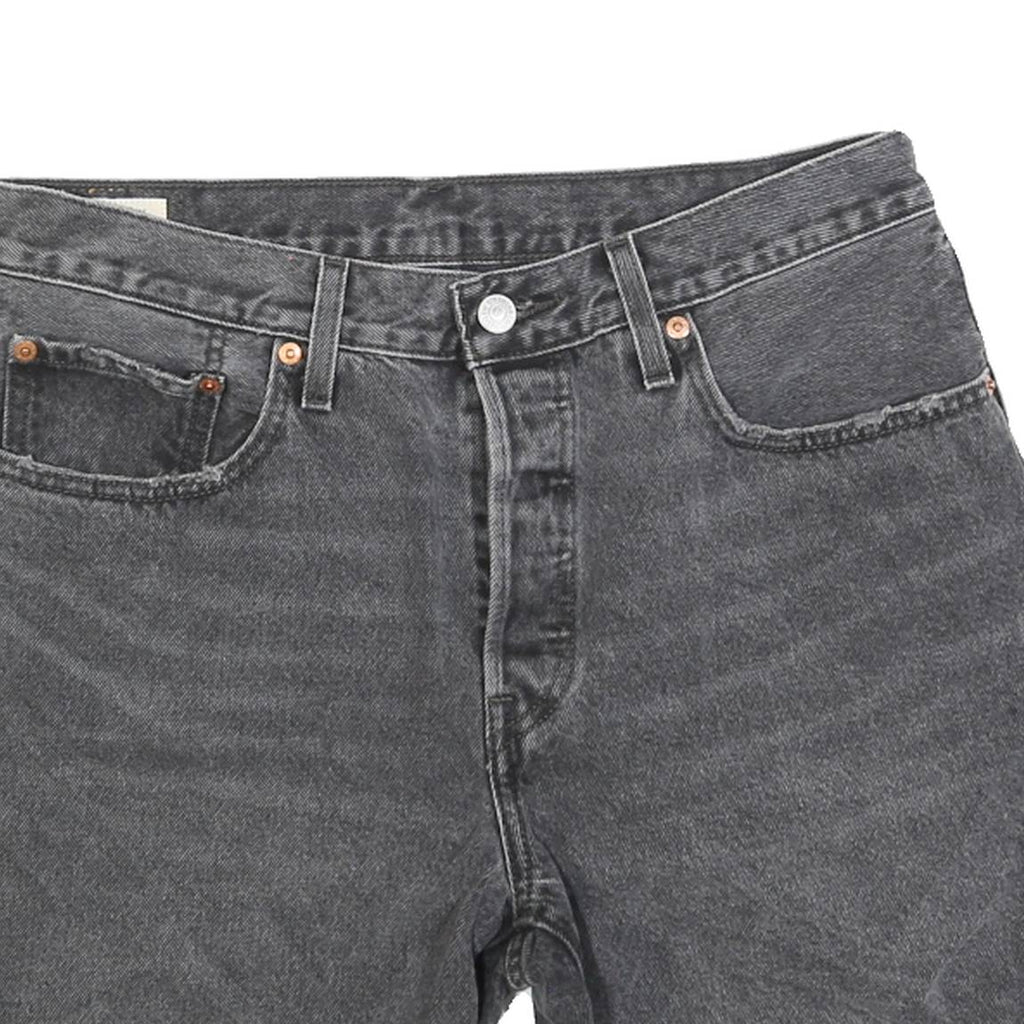 LEVI'S Womens Shorts Black Denim Casual XXS W30 Classic Fit Stylish