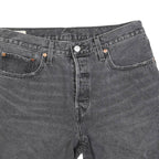 LEVI'S Womens Shorts Black Denim Casual XXS W30 Classic Fit Stylish