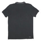 ADIDAS Mens Black & Grey Short Sleeve Polo Shirt S Climacool Comfort